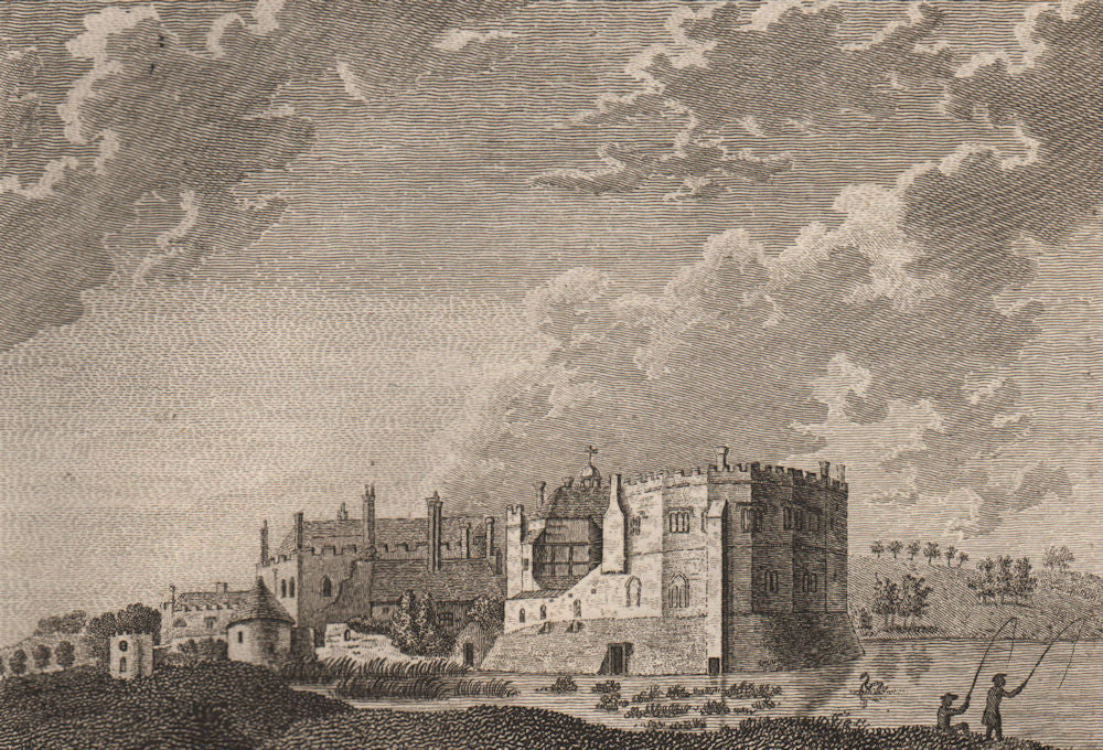 LEEDS CASTLE, Kent. GROSE 1776 old antique vintage print picture